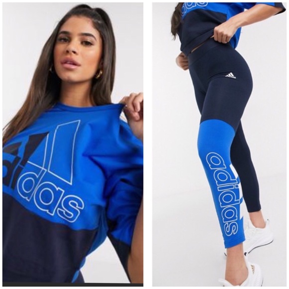 adidas Pants - New 2 pc adidas outfit sweatshirt legging M set